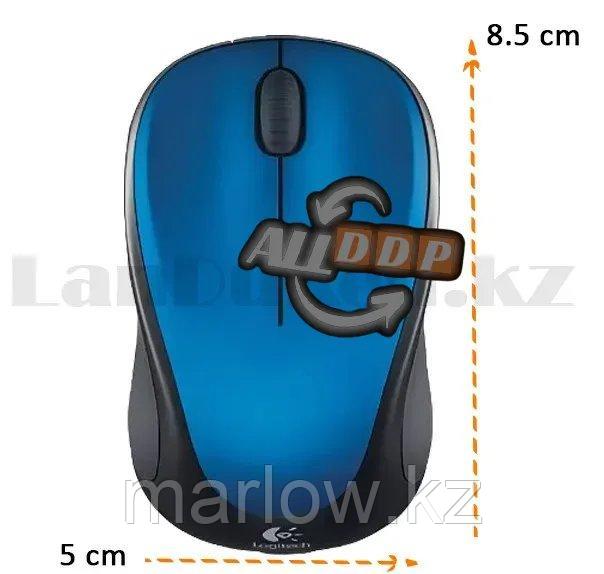 Компьютерная мышь беспроводная оптическая 1000 dpi USB Logitech M235 Wireless Mouse синий - фото 2 - id-p111454450