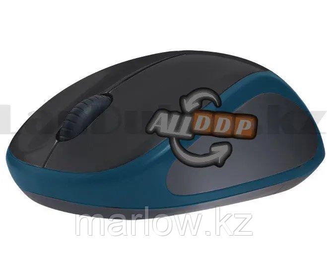 Компьютерная мышь беспроводная оптическая 1000 dpi USB Logitech M186 Wireless Mouse синий - фото 6 - id-p111454453