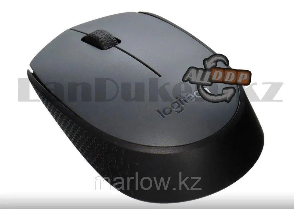 Компьютерная мышь беспроводная оптическая 1000 dpi USB Logitech M171 Wireless Mouse серый - фото 4 - id-p111454456