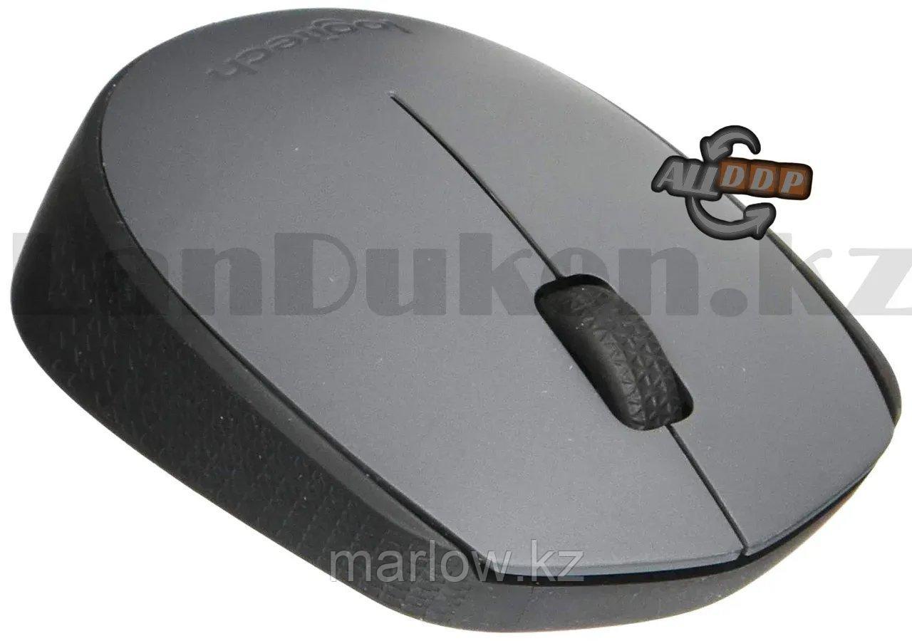 Компьютерная мышь беспроводная оптическая 1000 dpi USB Logitech M171 Wireless Mouse серый - фото 5 - id-p111454456