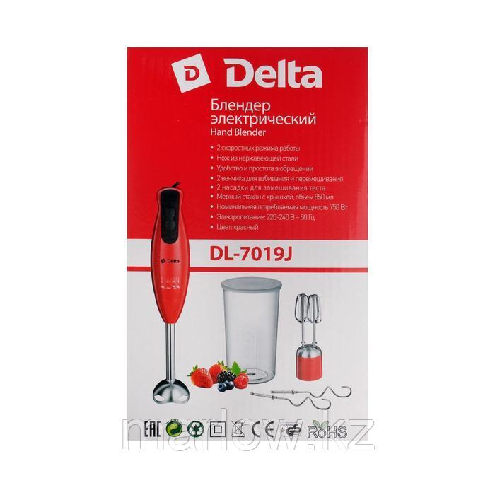 Блендер DELTA DL-7019J, погружной, 750 Вт, 2 скорости, красный - фото 7 - id-p111435850