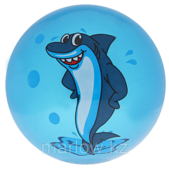 Мяч детский «Дельфинчики», d=25 см, 60 г, цвет синий - фото 2 - id-p111432196