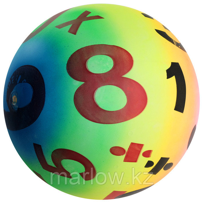Мяч детский «Цифры», d=22 см, 70 г - фото 1 - id-p111432206