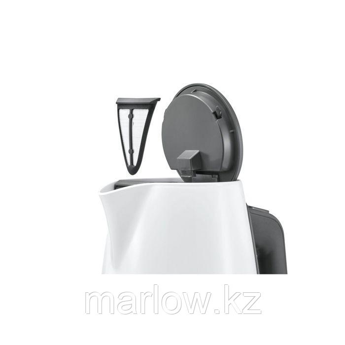 Чайник электрический Bosch TWK6A011, пластик, 1.7 л, 2400 Вт, белый - фото 2 - id-p111434874