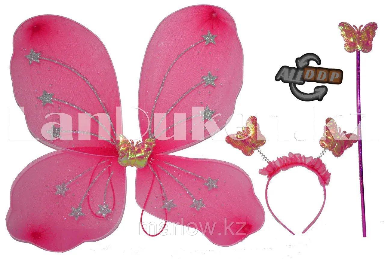 Набор феи крылья и волшебная палочка (ярко-розовый) - фото 2 - id-p111453460