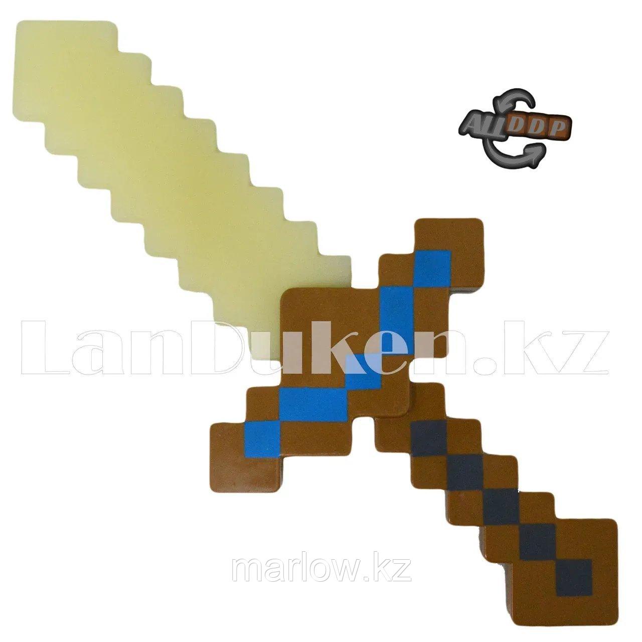 Светящийся меч Майнкрафт (Minecraft) золотой 37.5 см - фото 1 - id-p111452483