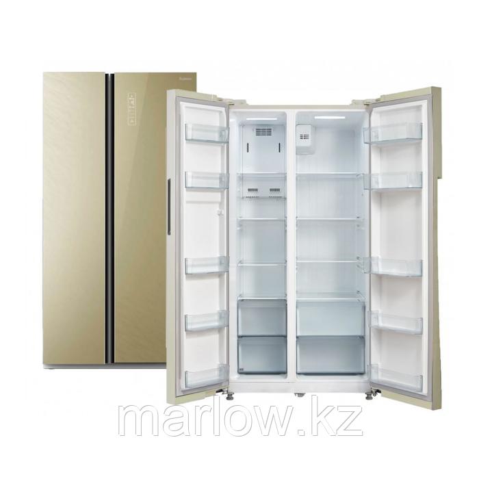 Холодильник "Бирюса" SBS 587 GG, Side-by-side, класс А+, 510 л, Full No Frost, бежевый - фото 2 - id-p111434032