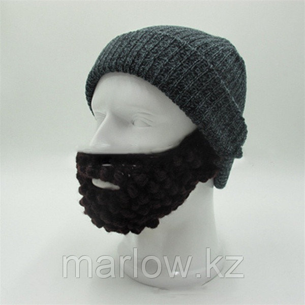 Лохматая шапка с бородой - Эпaтаж, черная - фото 2 - id-p111420418