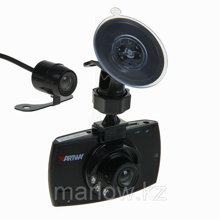 Видеорегистратор Artway AV-520, две камеры, 2.4" TFT, обзор 90/120°, 1920х1080 - фото 1 - id-p111426309