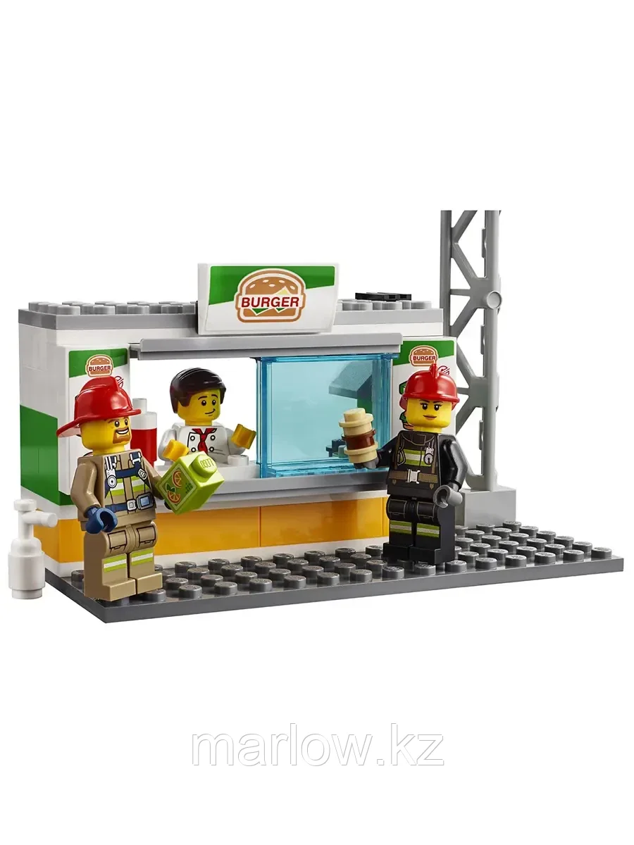 Конструктор Пожарные: Пожар в бургер-кафе 327 дет. 60214 LEGO City - фото 6 - id-p111447540