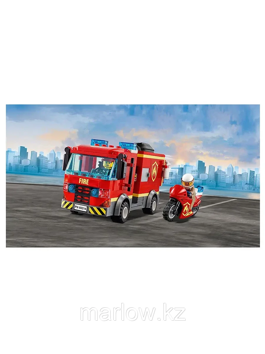 Конструктор Пожарные: Пожар в бургер-кафе 327 дет. 60214 LEGO City - фото 7 - id-p111447540