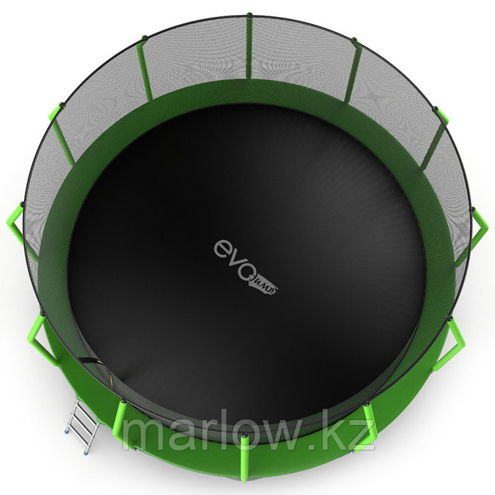 Батут EVO JUMP Cosmo, d=488 см, с внутренней защитной сеткой и лестницей, цвет зелёный - фото 4 - id-p111432225