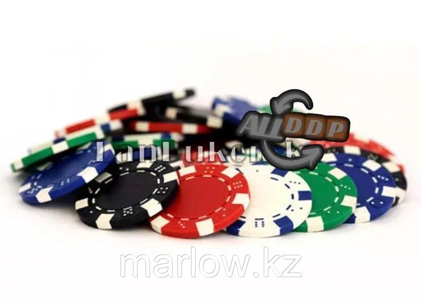 Фишки для покера 50 штук без номинала в ассортименте - фото 2 - id-p111453499