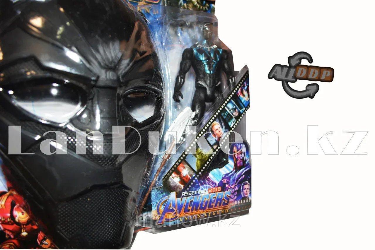 Набор детская маска и фигурка Черная Пантера 15 см серия Мстители - фото 6 - id-p111452503