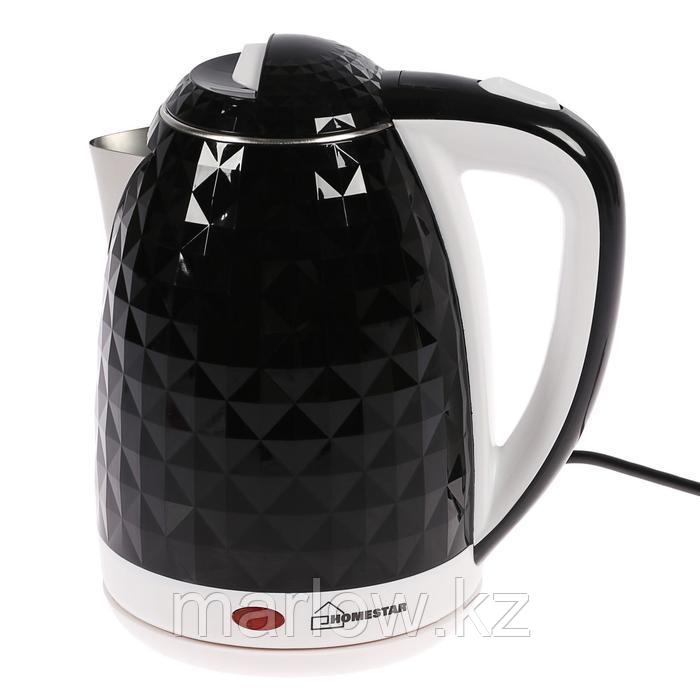 Чайник электрический HOMESTAR HS-1015, пластик, 1.8 л, 1500 Вт, черно-белый - фото 7 - id-p111434059