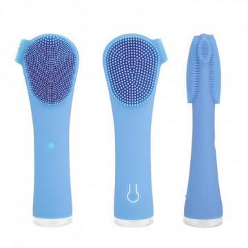 Массажная щетка для чистки лица Hand Cleanser Electric, голубой - фото 1 - id-p111423377