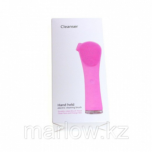 Массажная щетка для чистки лица Hand Cleanser Electric, розовый - фото 6 - id-p111423378