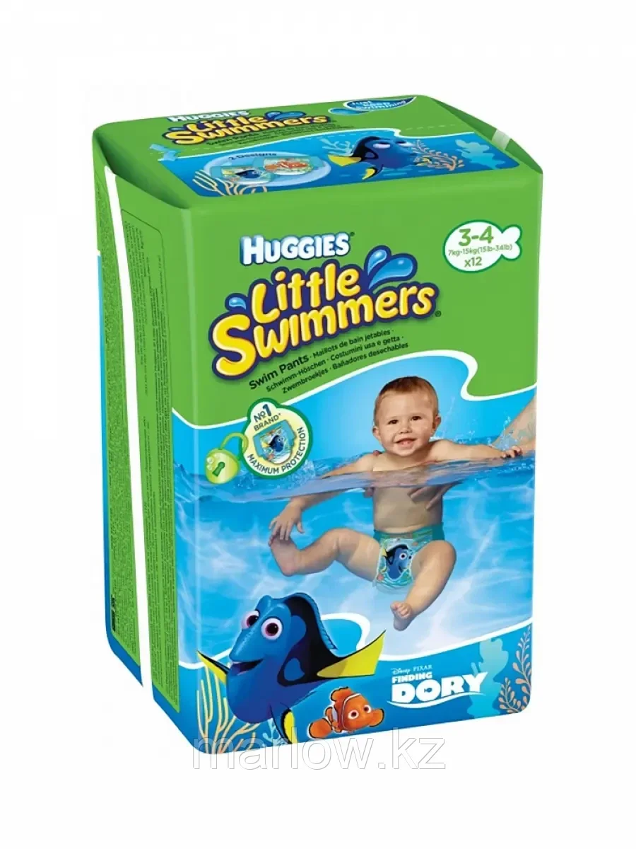 Трусики-Подгузники для плавания Huggies Little Swimmers 3-4 7-15кг 12шт - фото 1 - id-p111442625