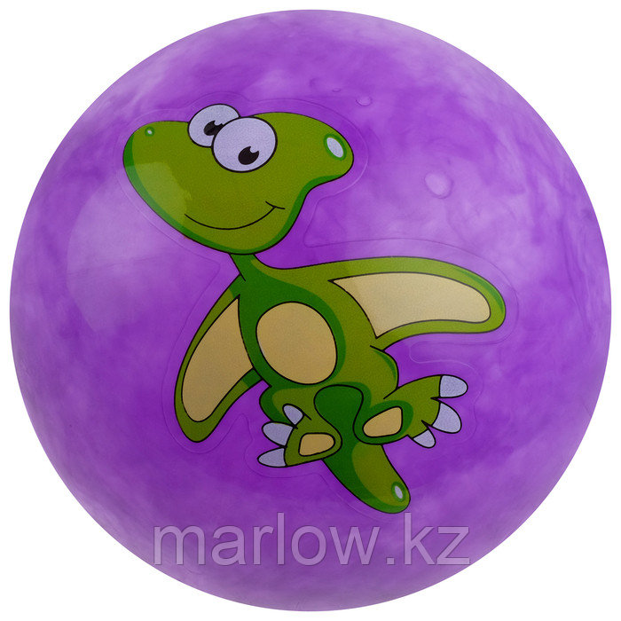 Мяч детский «Динозаврики», d=25 см, 60 г, цвет фиолетовый - фото 2 - id-p111432244