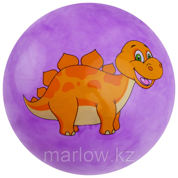 Мяч детский «Динозаврики», d=25 см, 60 г, цвет фиолетовый - фото 5 - id-p111432244