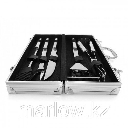Набор для мангала BBQ Tools Set 37х13х7см AL-5, 10шт - фото 4 - id-p111458469