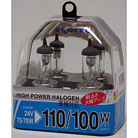 Лампа автомобильная Koito, H4 24 В (75/70w) (110/100w) P43t High Power, набор 2 шт