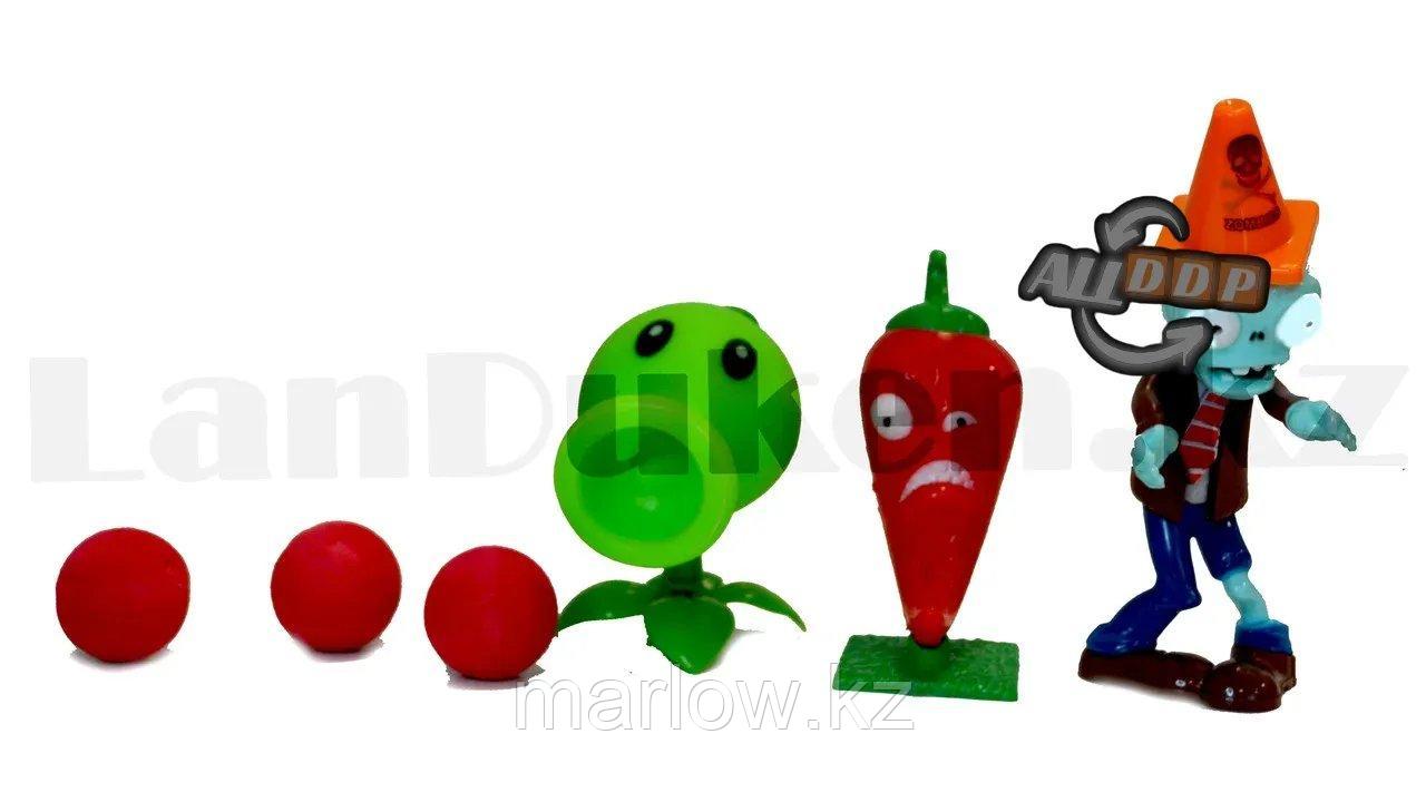 Набор фигурок растения против зомби "Plants vs zombies" (3 фигурок, 3 шариков для метания) No:130-1 - фото 3 - id-p111452525