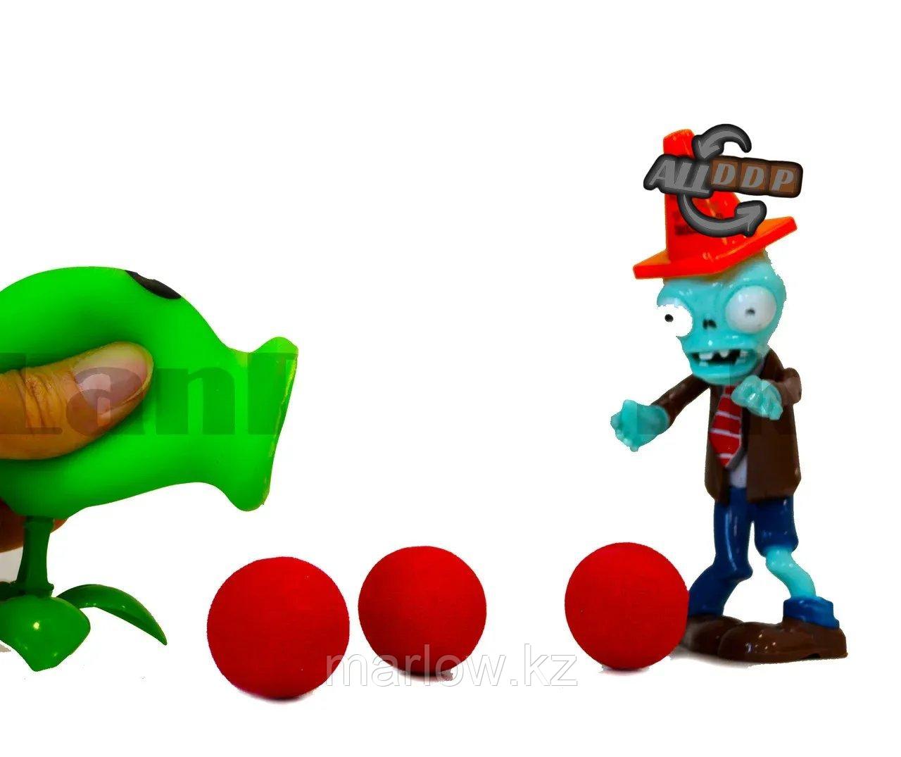 Набор фигурок растения против зомби "Plants vs zombies" (3 фигурок, 3 шариков для метания) No:130-1 - фото 5 - id-p111452525