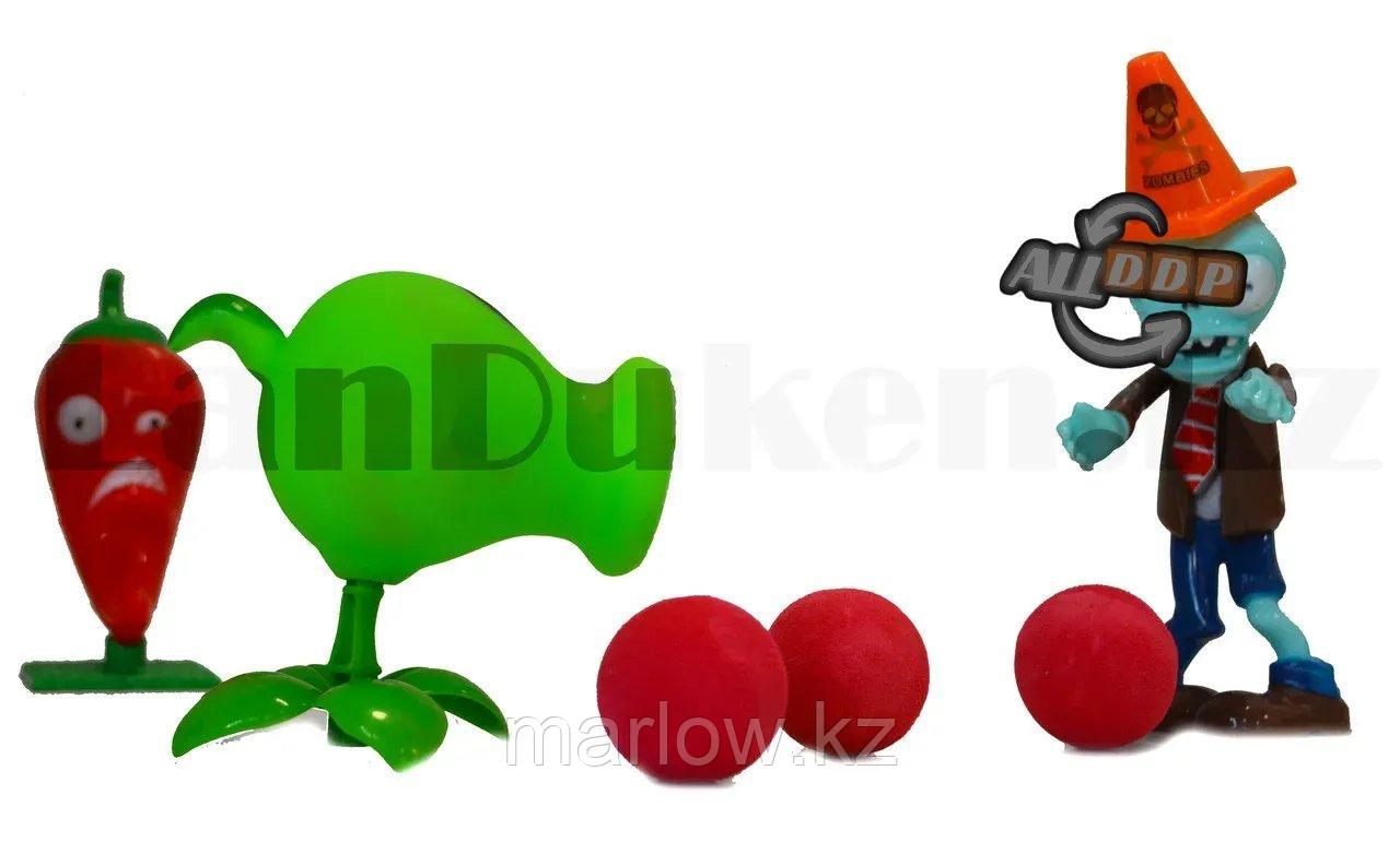 Набор фигурок растения против зомби "Plants vs zombies" (3 фигурок, 3 шариков для метания) No:130-1 - фото 8 - id-p111452525