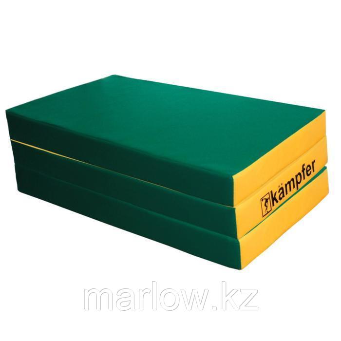 Kampfer Мат №6, цвет 150 х 100 х 10 см, складной, винилискожа, цвет зелёный/жёлтый - фото 1 - id-p111433097