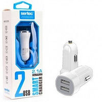 АЗУ 2USB IPHONE 5 SERTEC ST-221 2.1A BLACK/WHITE