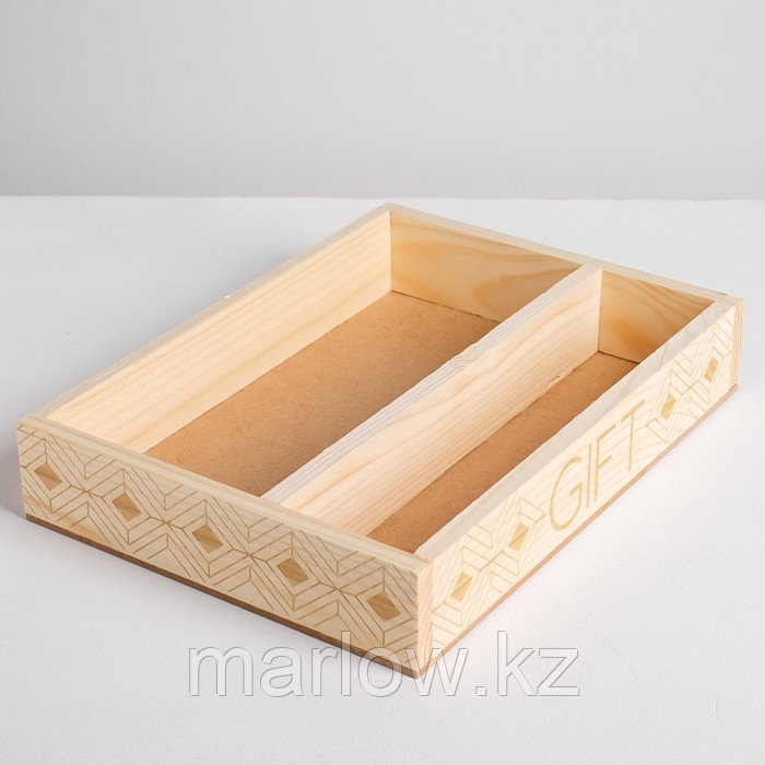 Ящик-кашпо подарочный GIFT, 27,5 × 20 × 5 см - фото 2 - id-p111439684