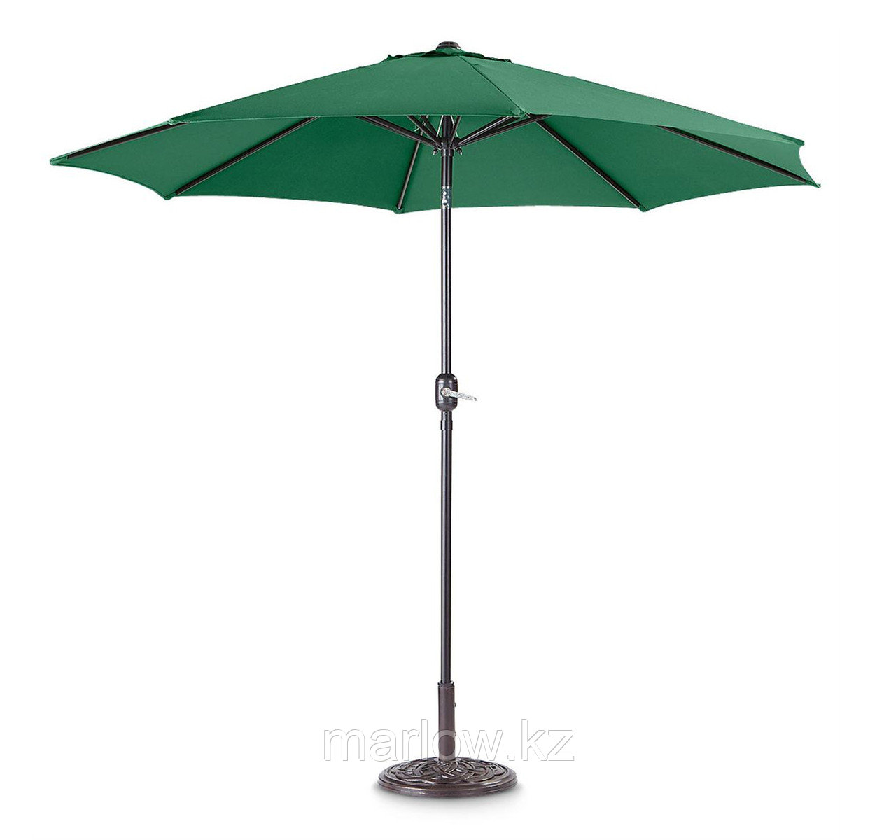 Зонт пляжный круглый (ZT-BP2072) зеленый с утяжелителем-подставкой - фото 1 - id-p111437761