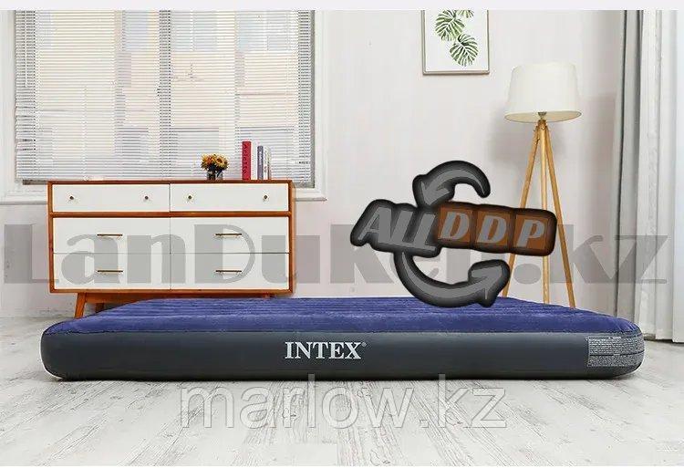 Надувной двуспальный матрас с воздушным насосом и 2 надувными подушками Intex 64765 (152* 203* 25 см) - фото 6 - id-p111424394