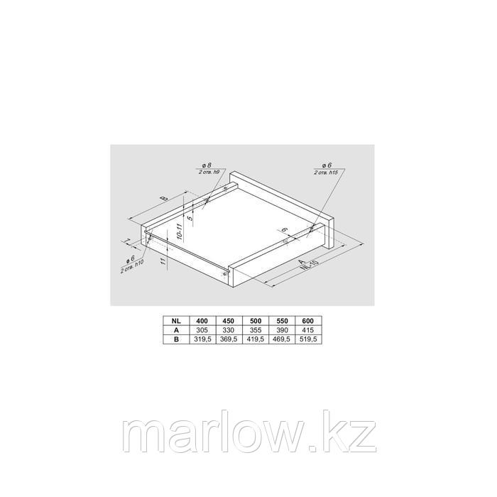 Направляющие механизмы BOYARD В-Slide DB8883Zn/400 - фото 3 - id-p111464445