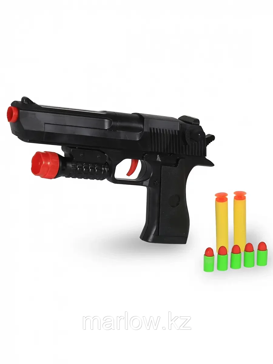 Пистолет механический с резиновыми пулями+присоски SY007 - фото 1 - id-p111442666