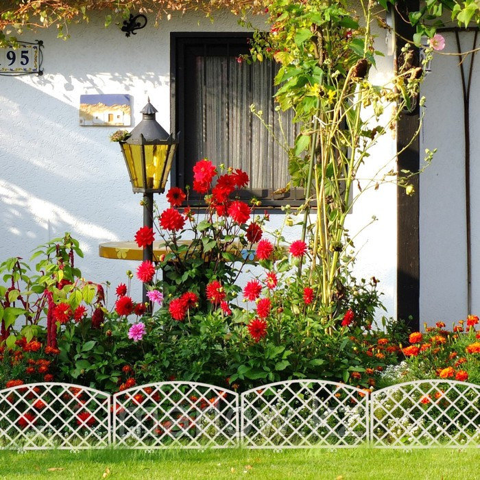Декоративное ограждение для сада и огорода, 35 × 220 см, 5 секций, пластик, белое, ROMANIKA, Greengo ... - фото 3 - id-p111431295