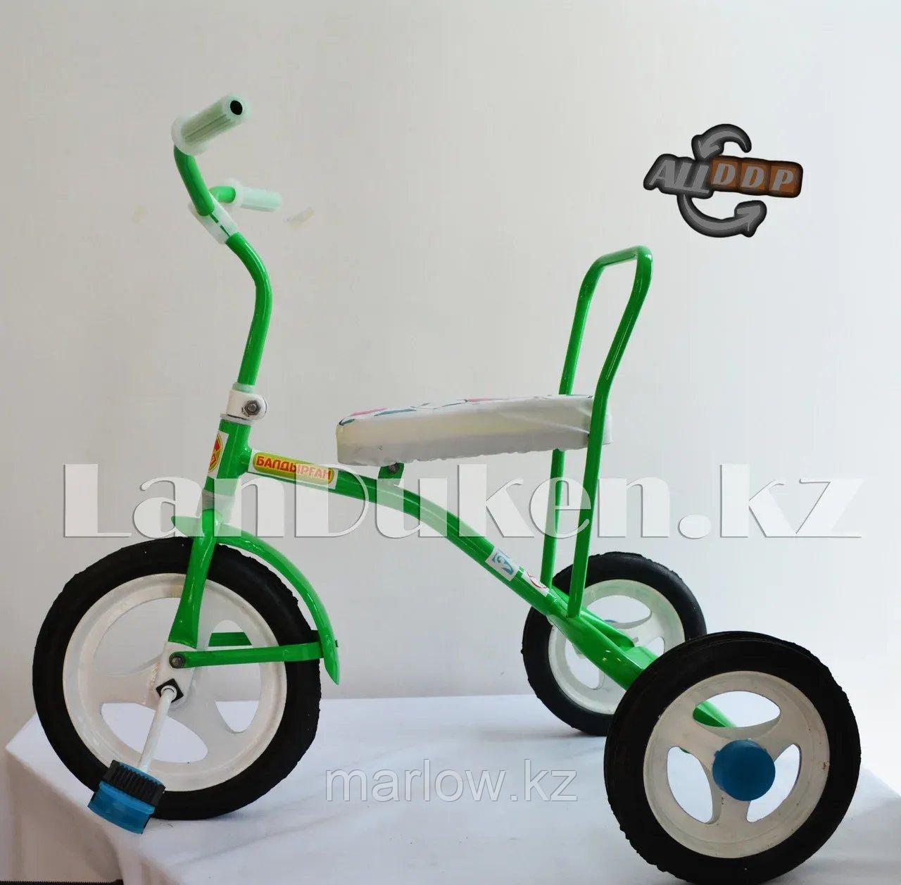 Трехколесный детский велосипед "Балдырган" зеленый - фото 2 - id-p111425380