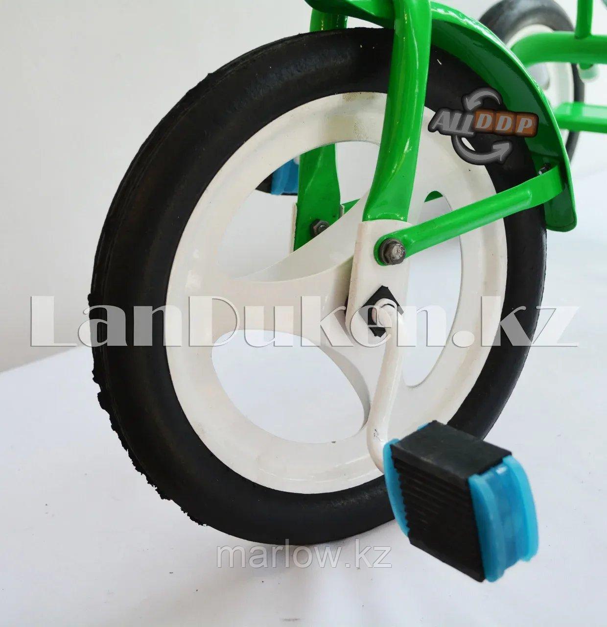 Трехколесный детский велосипед "Балдырган" зеленый - фото 3 - id-p111425380