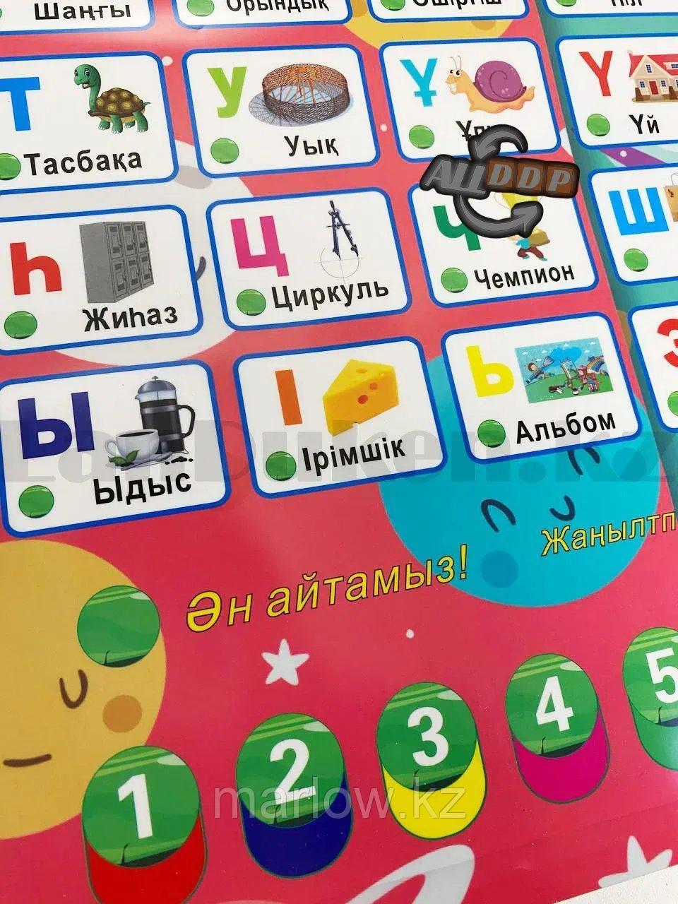 Интерактивный плакат "С йлейтін Әліппе" "Говорящий Букварёнок" на казахском Dongzheng HY:801 - фото 8 - id-p111452567