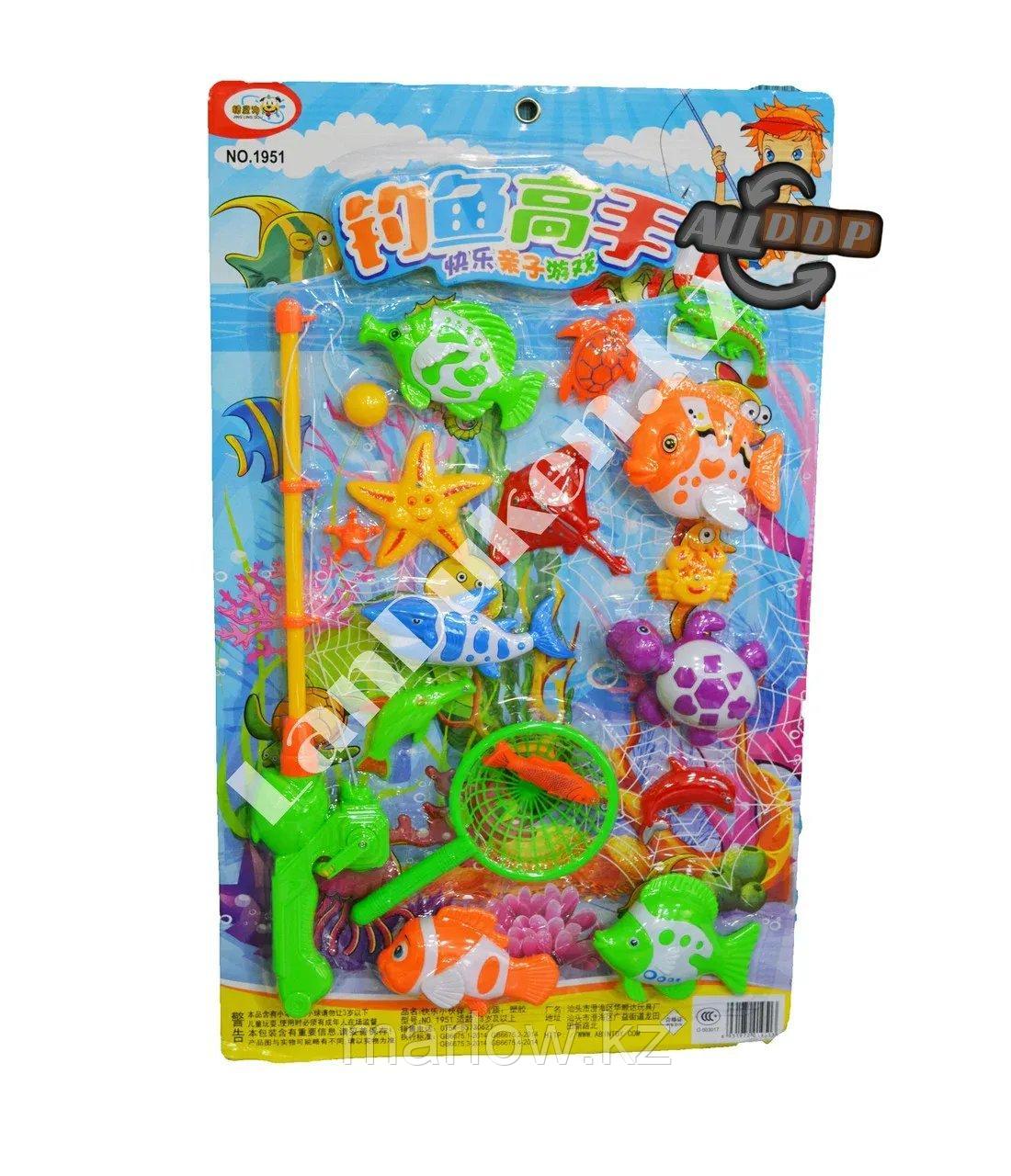 Детский игровой магнитный набор рыбалка с яркими игрушками - фото 1 - id-p111452571