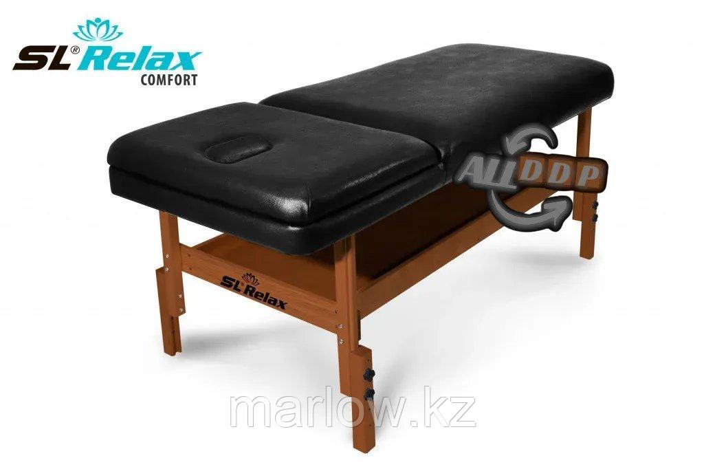 Массажный стол стационарный Comfort SLR-4 (черный) - фото 4 - id-p111450594