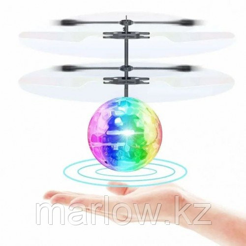 Светящийся летающий шар-игрушка сенсорный с подсветкой - фото 1 - id-p111457517