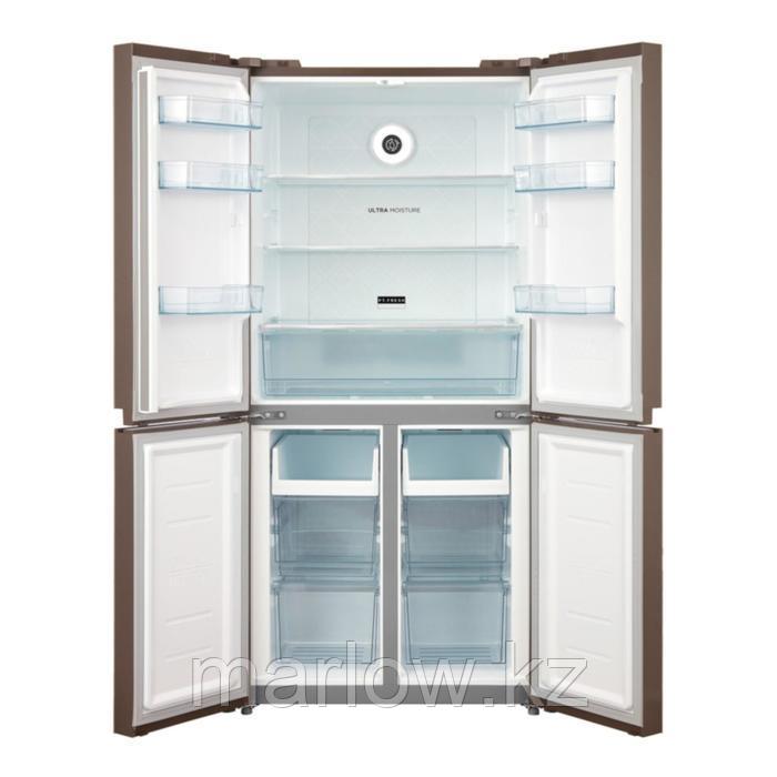Холодильник Körting KNFM 81787 GB, Side-by-Side, класс А, 456 л, Full No frost, бежевый - фото 2 - id-p111436949