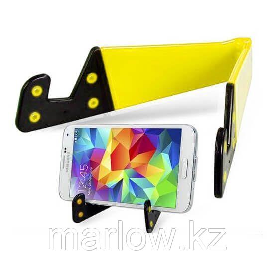 Раскладной держатель для смартфона и планшета, жёлтый - фото 1 - id-p111423438