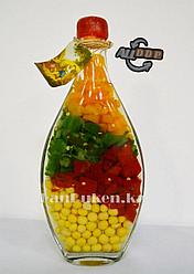 Декоративная бутылка со специями 21 см