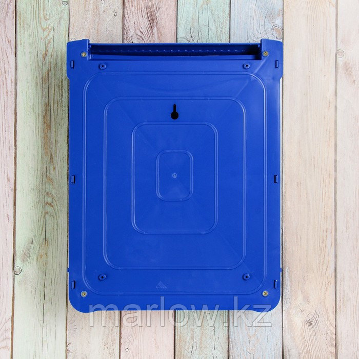 Ящик почтовый, пластиковый, «Декор», с замком, синий - фото 5 - id-p111462504