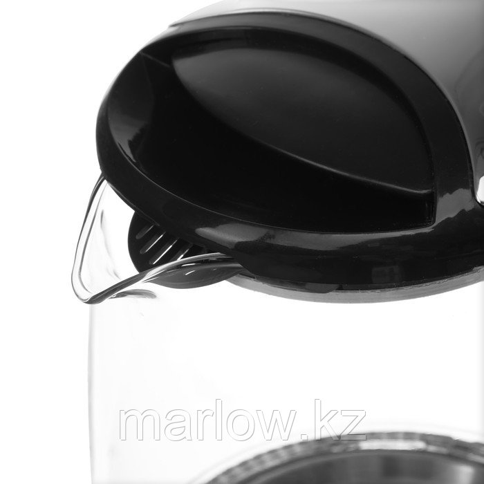 Чайник электрический Sakura SA-2722BK, стекло, 2.2 л, 1800 Вт, подсветка, серебристый - фото 2 - id-p111434137