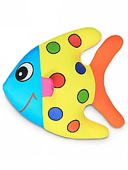 Мягкая игрушка Рыбка-антистресс желто-голубая 40 см 1542-71-1 ТМ Коробейники