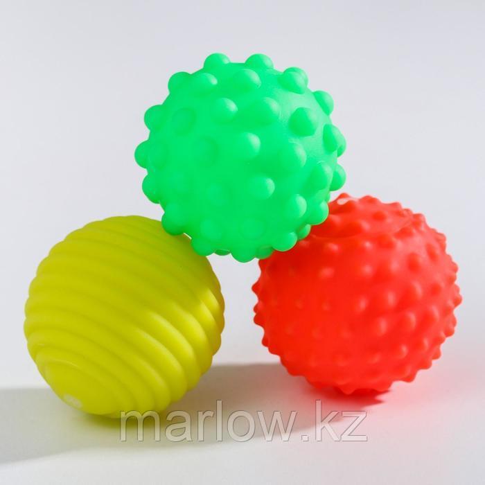 Подарочный набор развивающих, массажных мячиков «Фруктовая тусовка», 3 шт - фото 2 - id-p111432319